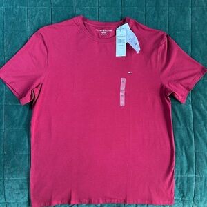 Tommy Hilfiger Men’s T-Shirt XL – Classic Crewneck – Burgundy/Red New With Tags